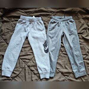 2 Pair Of Grey Nike Joggers Size 6